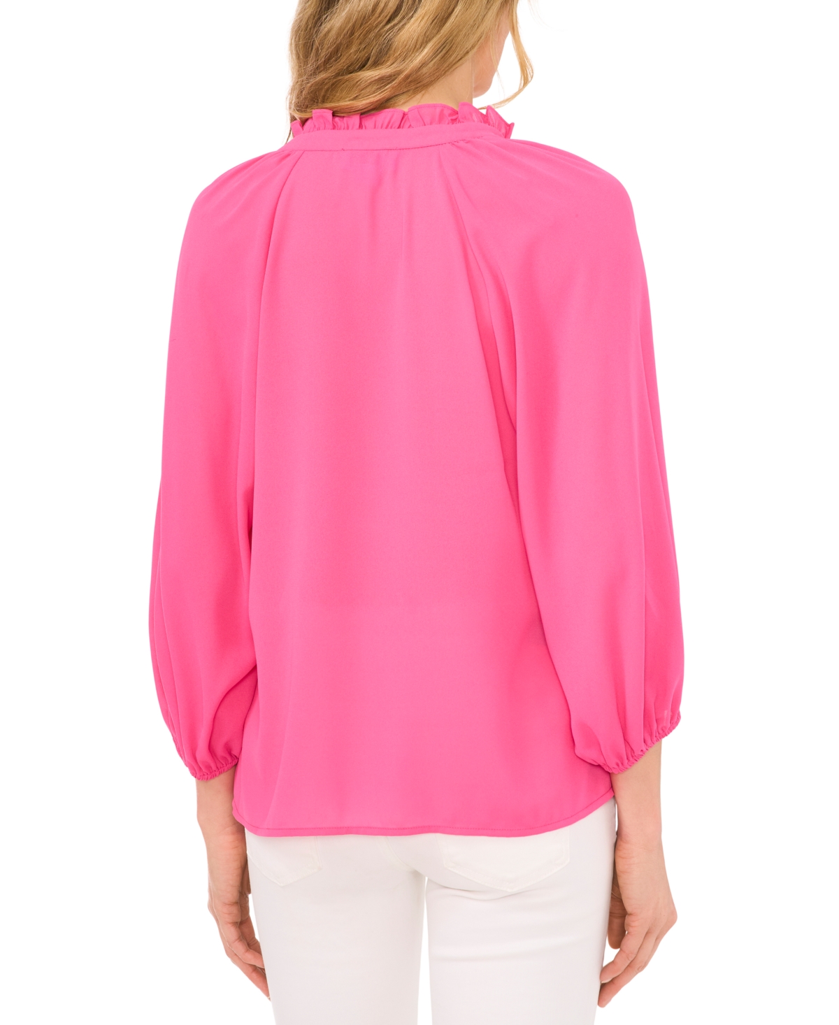 CeCe Women's V-Neck 3/4-Sleeve Blouse