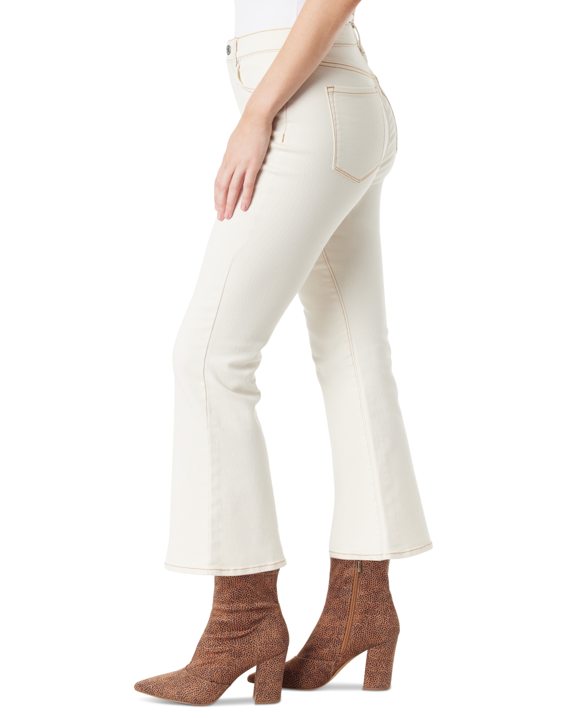 Shop Jessica Simpson Women's Charmed Ankle Flare Jeans In Ecru