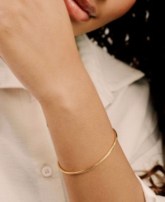 Crystal Shapes 18k Gold Plated Bracelet Cuff