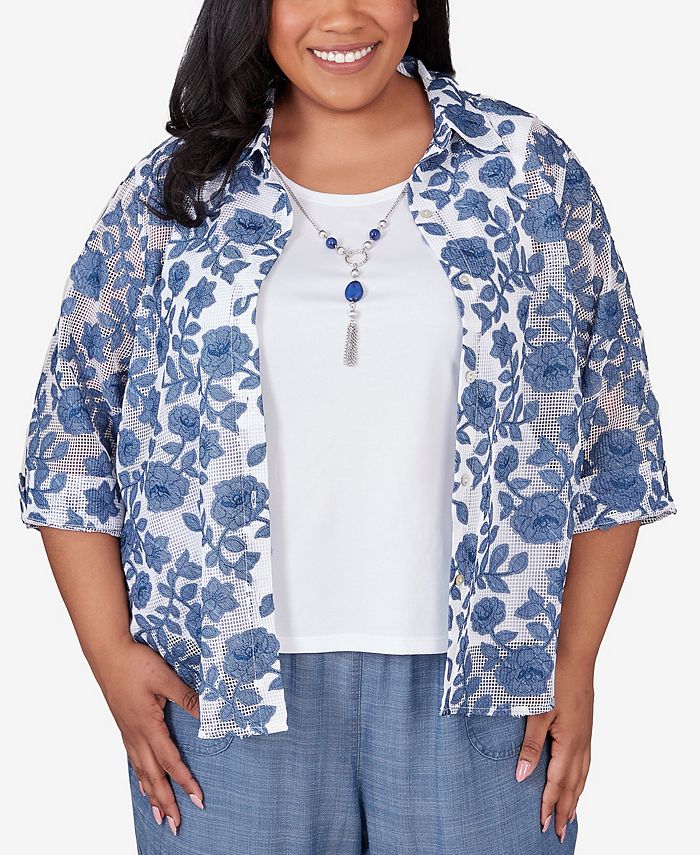Plus tops macys discount