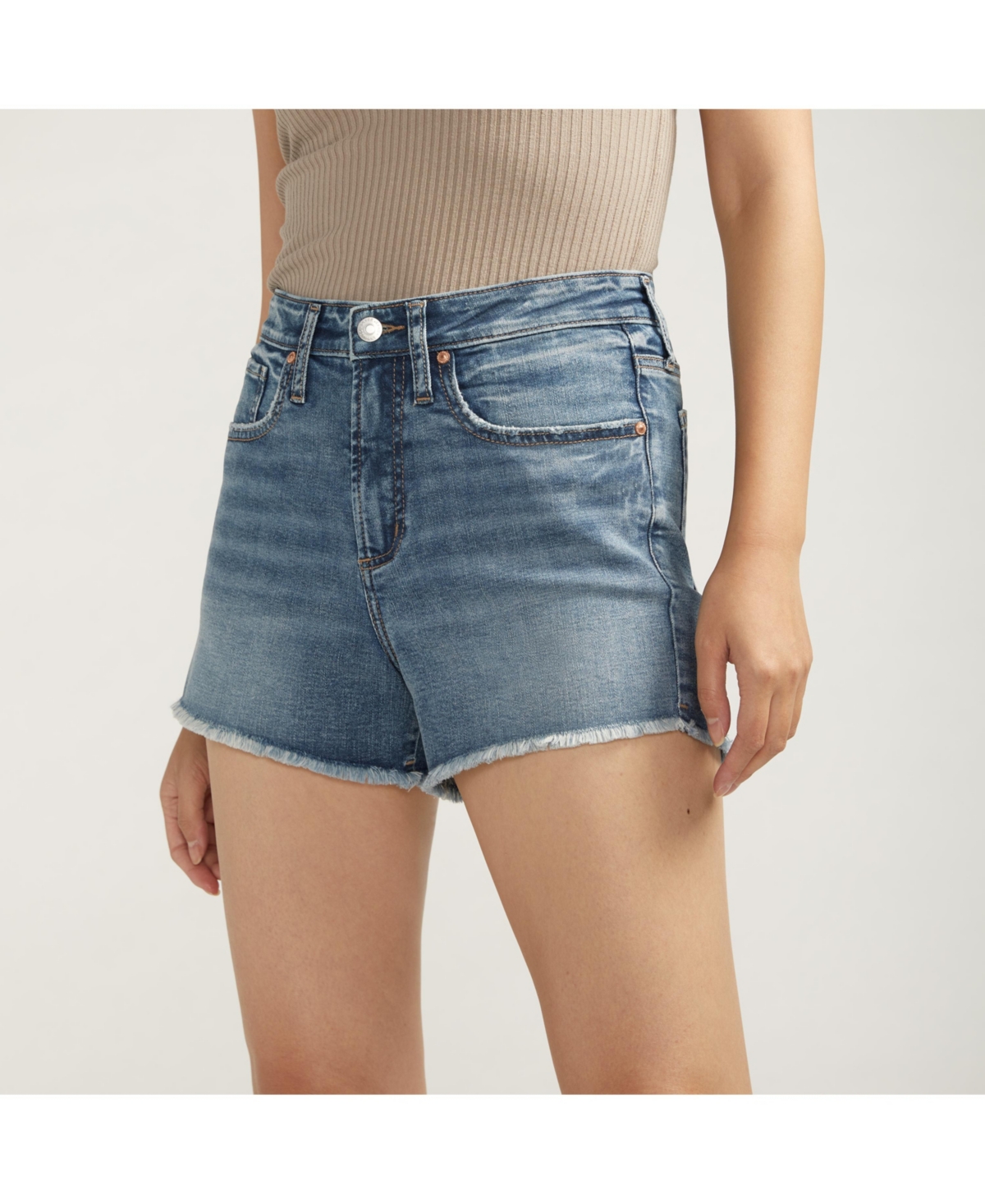SILVER JEANS CO. WOMEN'S BEAU HIGH RISE SHORTS 