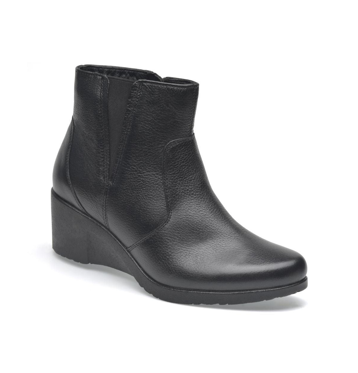 Women's Premium Comfort Leather Boots Jambu By Pazstor - Burgundy