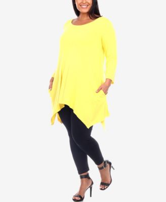 Plus Size Makayla Scoop Neck Tunic Top