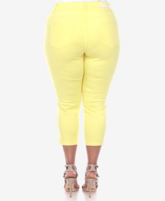 Plus Size Capri Jeans