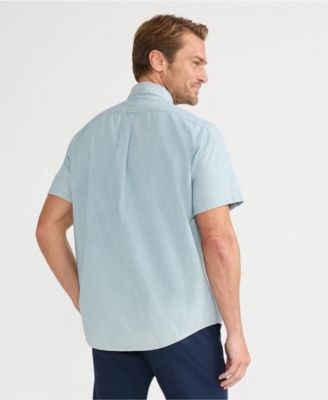 Men's Short Sleeve Button Down Chambray Shirt