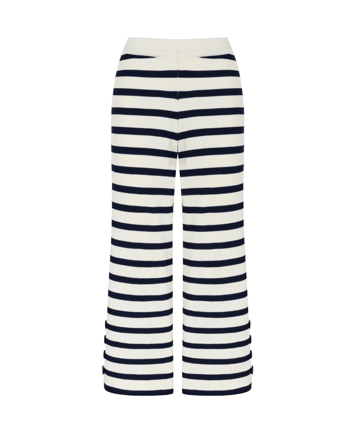 Women's Striped Knit Pants - Multi-colored