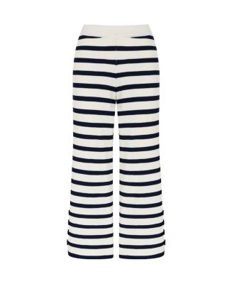 Wide Stripe Knit Pants