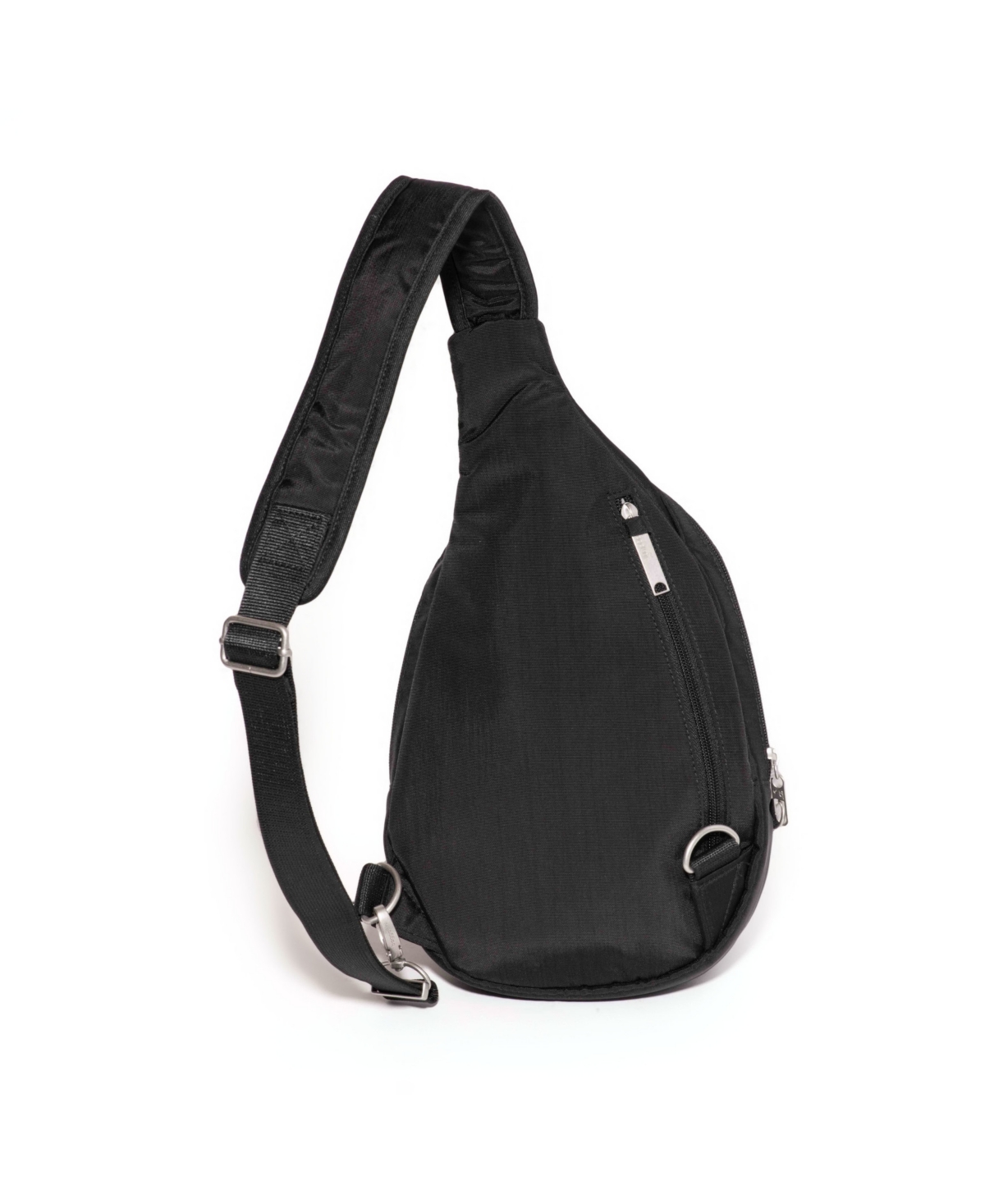 Baggallini Securtex Anti-theft Multi Zip Sling In Black
