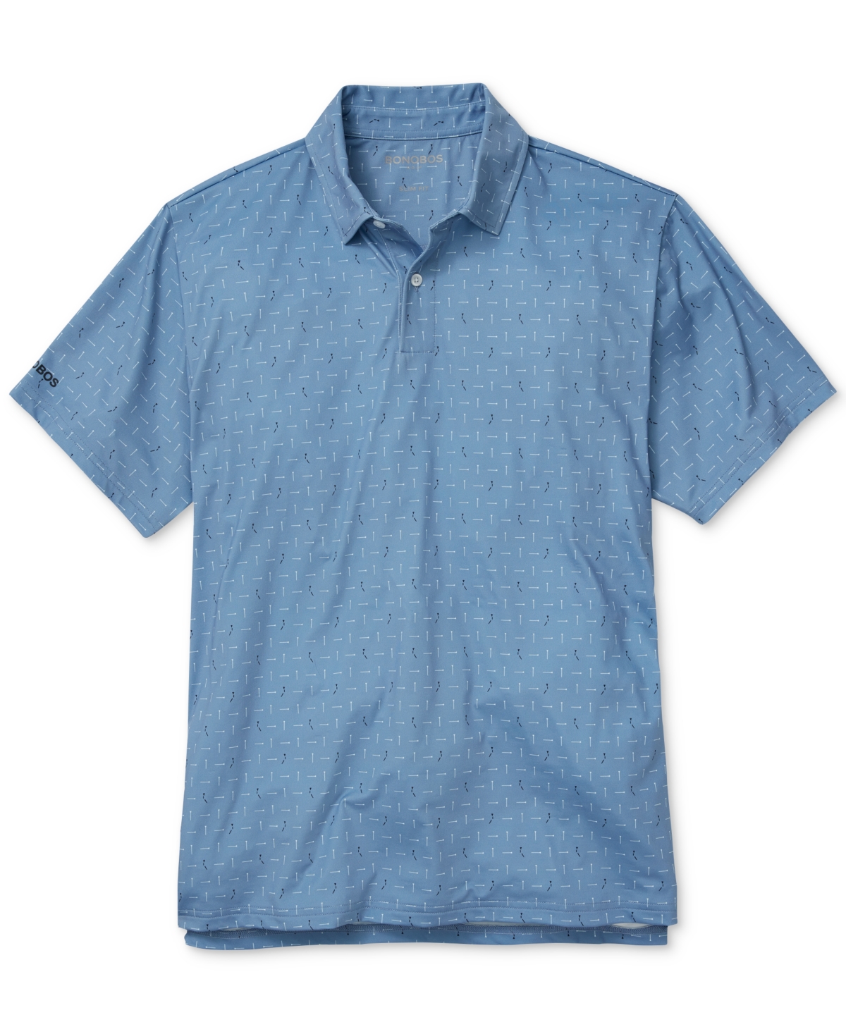 Men's Short Sleeve Arrow Print Performance Polo Shirt - Broken Tee
