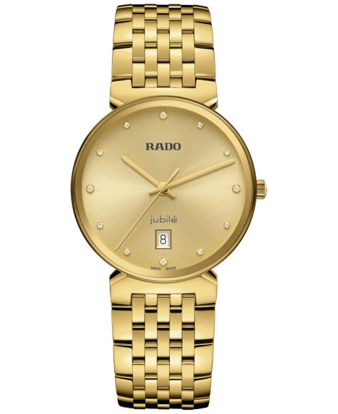 Женские часы Rado Swiss Florence Diamond (1/20 ct. t.w.) Gold PVD Stainless Steel Bracelet Watch 38mm