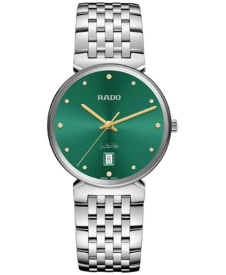 Rado - Women's Swiss Florence Diamond (1/20 ct. t.w.) Stainless Steel Bracelet Watch 38mm