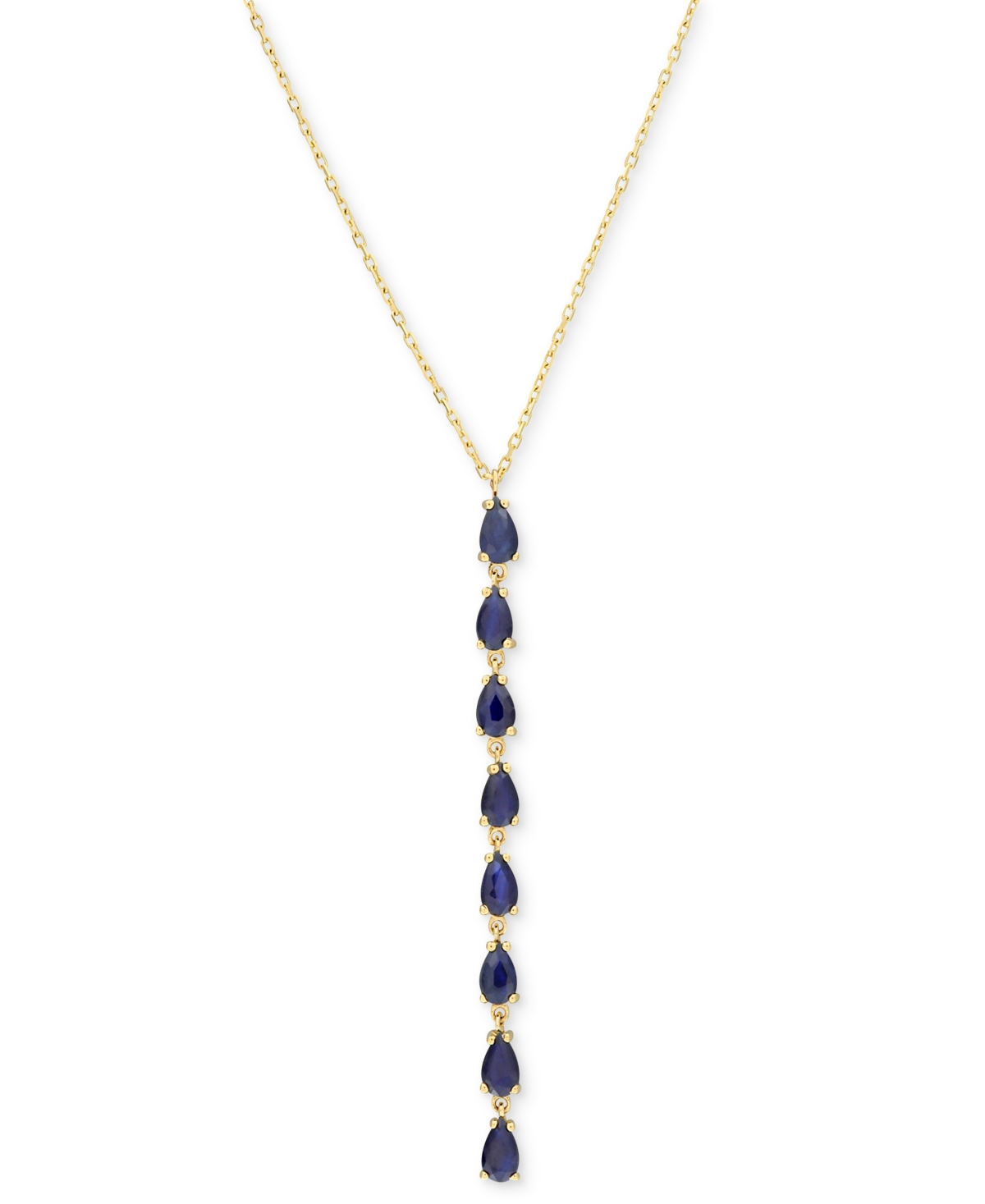Sapphire Lariat Necklace (2 ct. t.w.) in 10k Gold, 16-1/2" + 1" extender - Sapphire