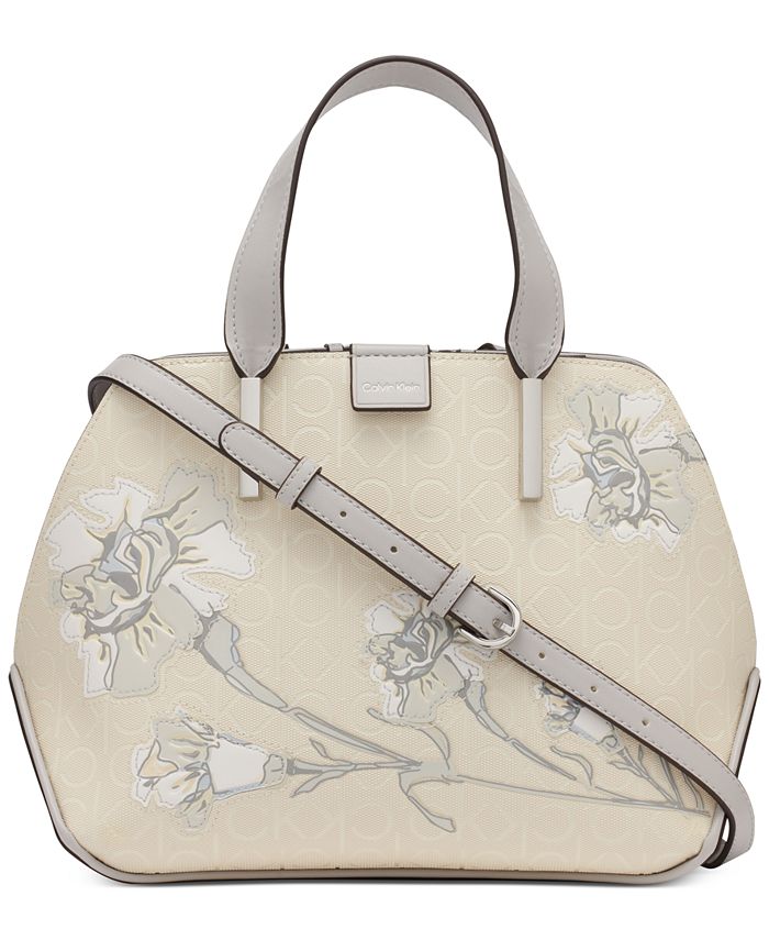Calvin klein hotsell floral satchel