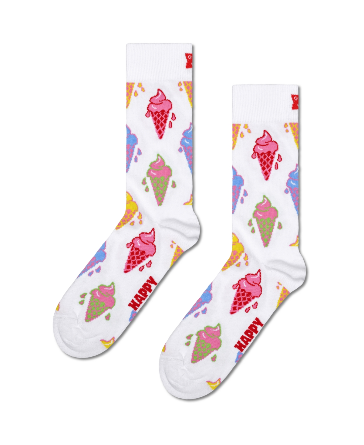 Shop Happy Socks 4-pack Food And Truck Socks Gift Set In White