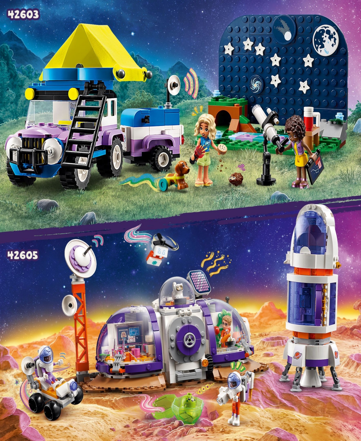 Lego Friends Stargazing Camping Vehicle 42603 Building Set, 364 Pieces In Multicolor