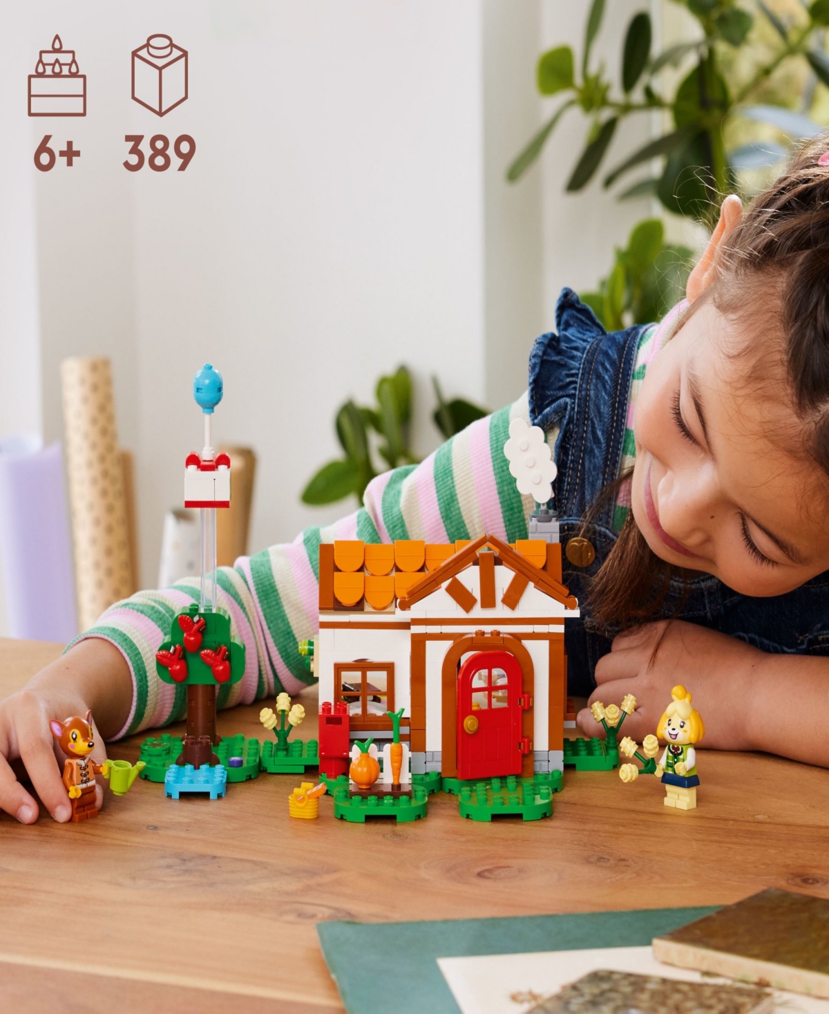 Lego Animal Crossing Isabelle's House Visit 77049 Toy Building Set, 389 Pieces In Multicolor