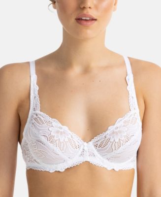 DORINA Angie Women's Sexy 3/4 Cup Non Padded Underwire Lace Bra D1689A -  White - 34B : : Clothing, Shoes & Accessories