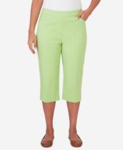 Women's Green Capris & Cropped Pants