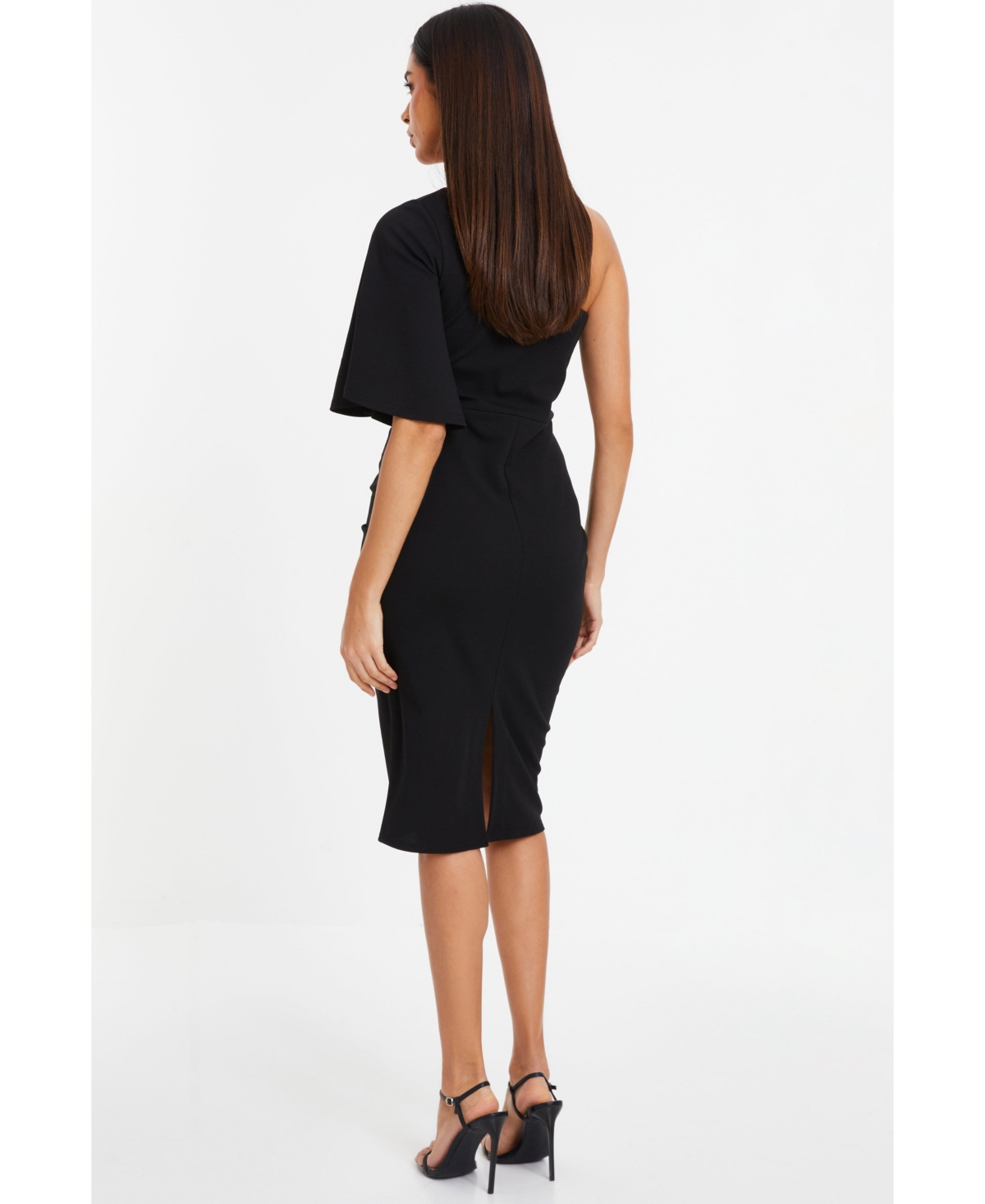 Quiz Women's Scuba Crepe One Shoulder Midi Dress