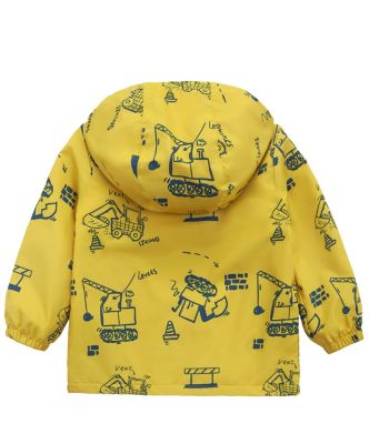 Toddler Boys Fleece Lined Windbreaker Rain Jacket