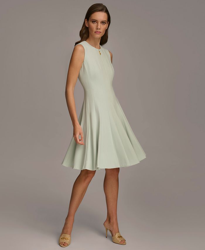 Donna Karan Fit And Flare Dress Donna Karan Strapless Jacquard Fit Flare  Dress