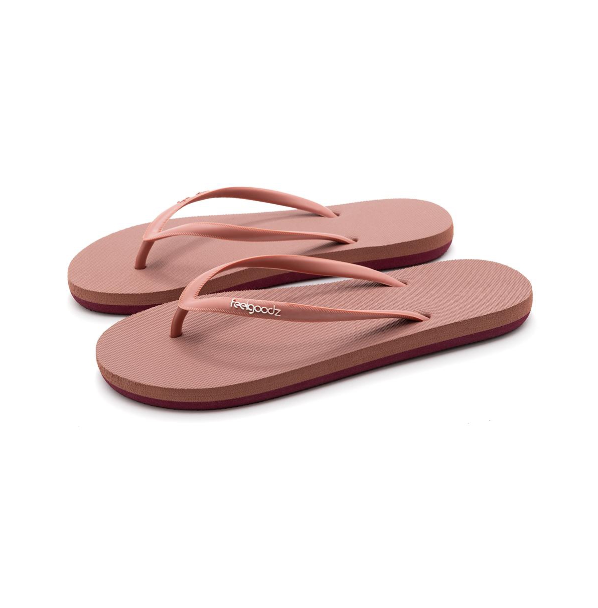 Women's Slimz Ultra Natural Rubber Flip-Flip Thong Sandals - Bayside