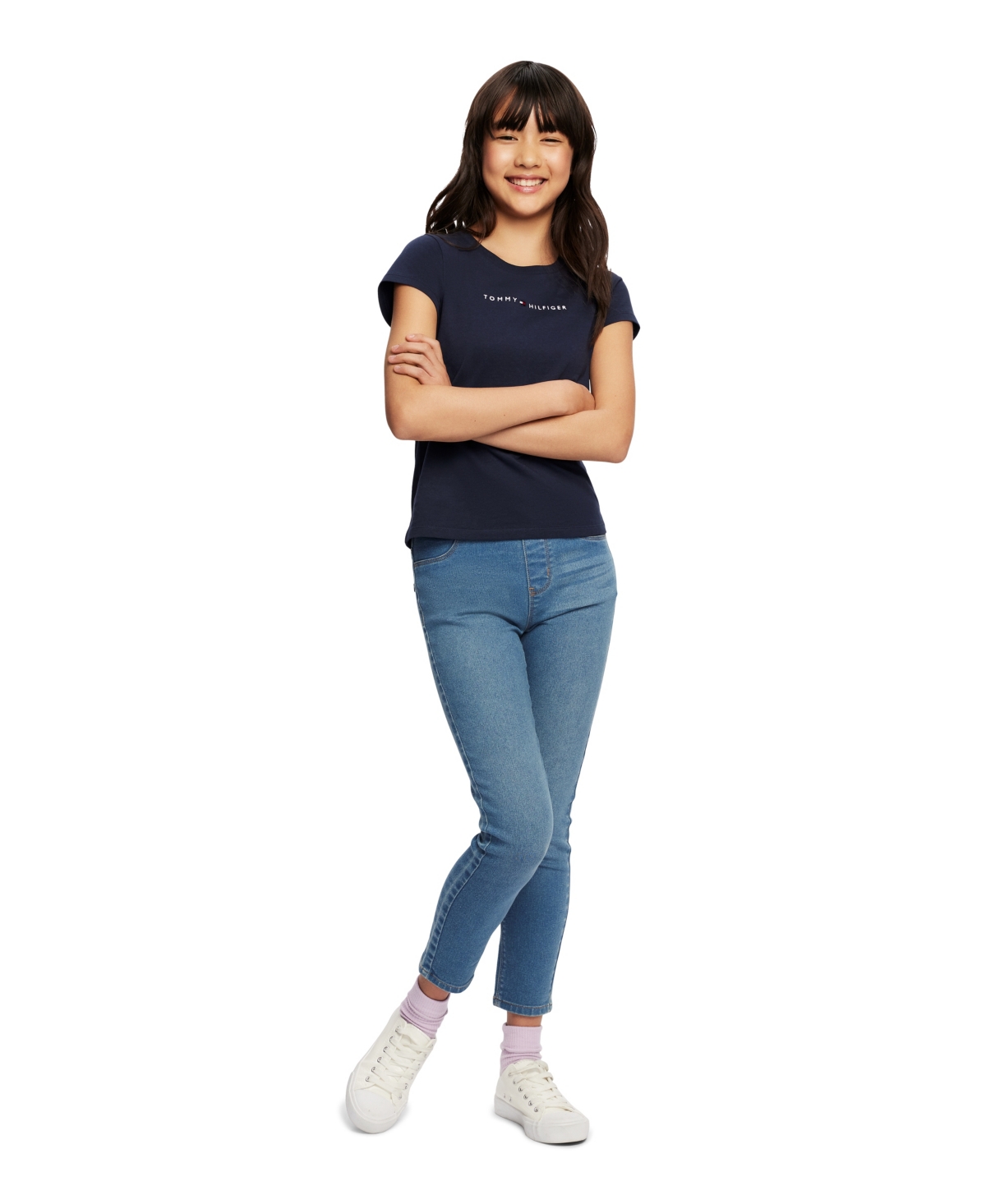 Tommy Hilfiger Big Girls Classic Embroidered T-shirt