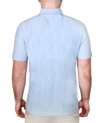 Men's Garment-Dyed Slub Knit Polo