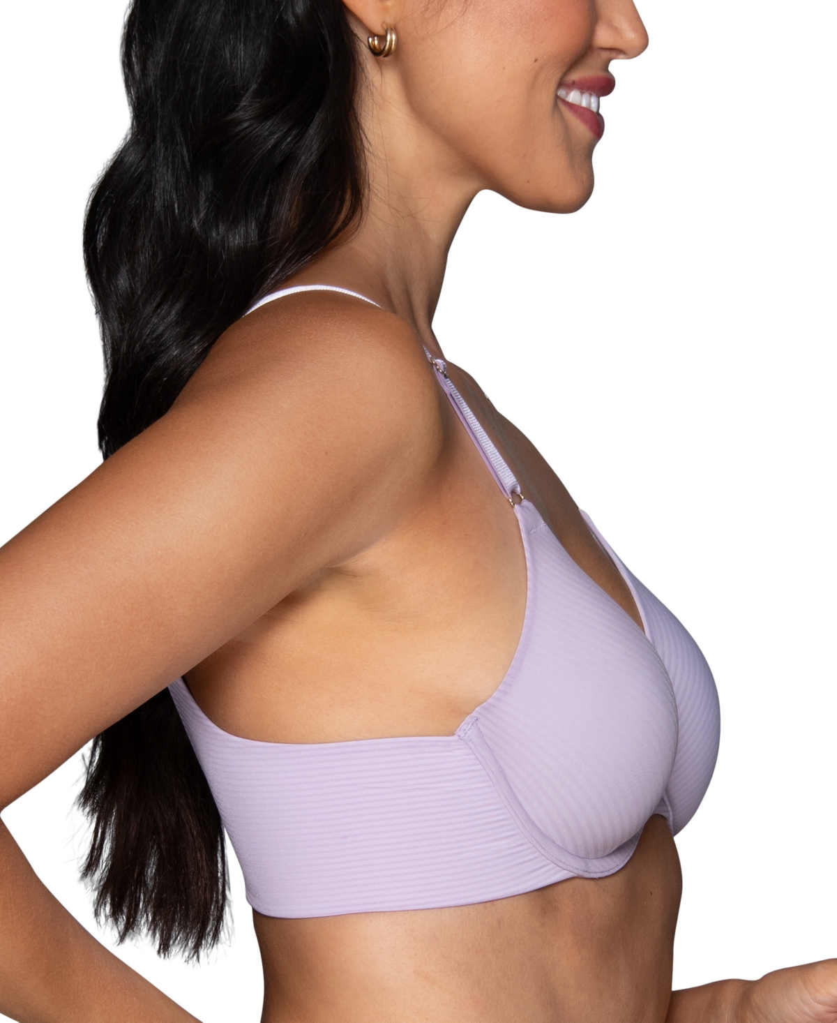 Beauty Back Smoothing Full Coverage Bra 75345 - Mint Chip Stripe
