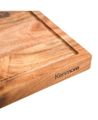 Durable Acacia Wood Cutting Board – Archer Series 18x12" with Juice Grooves & Easy-Grip Handles