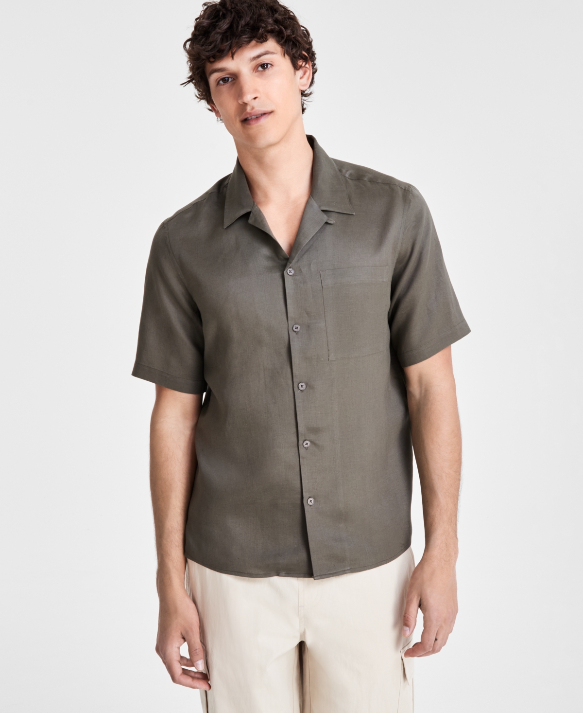 I.n.c. International Concepts Men's Kylo Camp Shirt, Created for Macy's