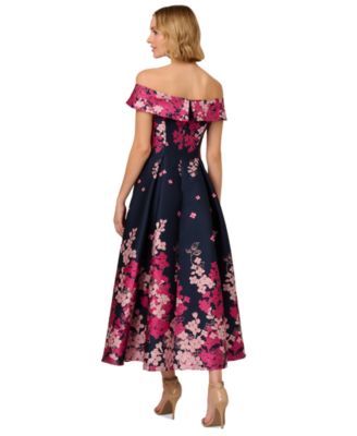 Women's Floral-Print Off-The-Shoulder Dress