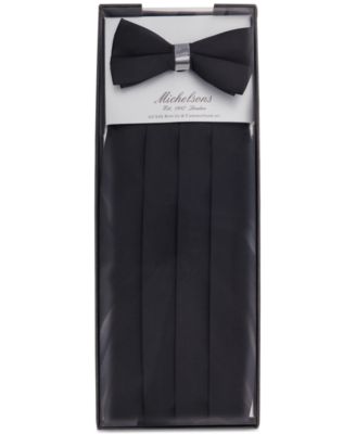 Michelsons of London Tonal Paisley Cravat and Pocket Square Set - Gold | IL