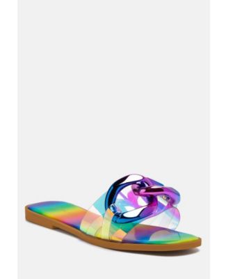 caroons clear slide flats