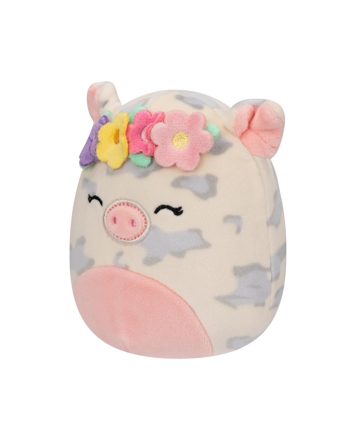 Squishmallows Rosie - Spotted Pig With Flower Crown Plush