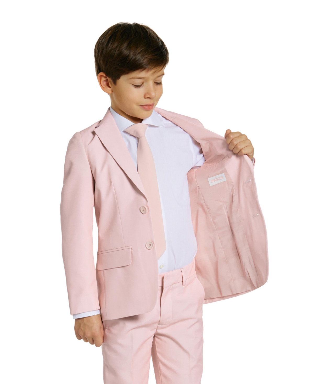 Opposuits Little Boys 3pc Solid Suit Set In Pink