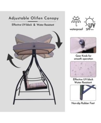 Porch Swing with Canopy