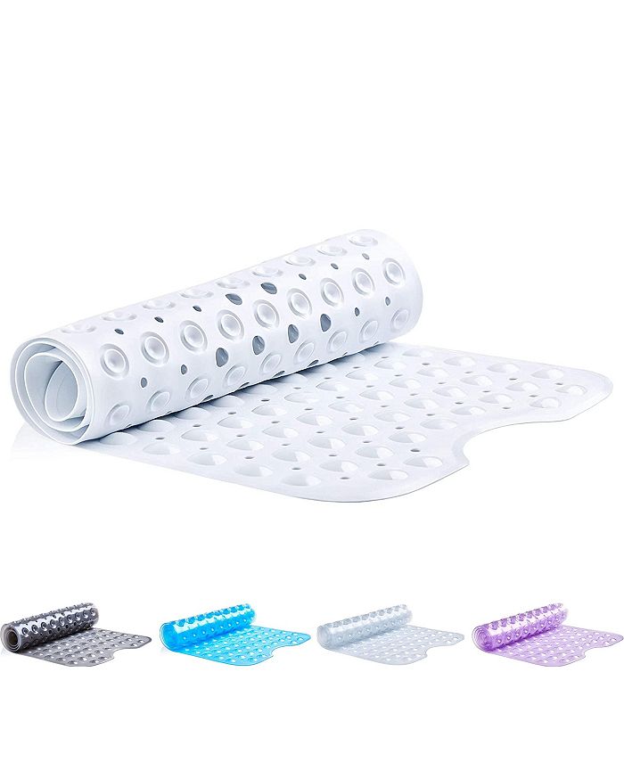 Tranquil Beauty NonSlip Bath Mat with Suction Cups, Bathtub Mats, Machine Washable, Latex Free