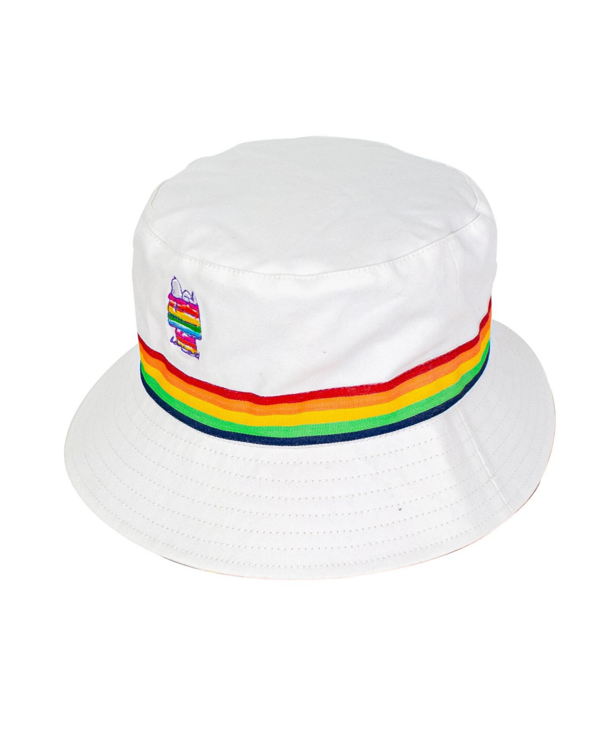Rainbow House Bucket Peanuts Bucket Hat - White