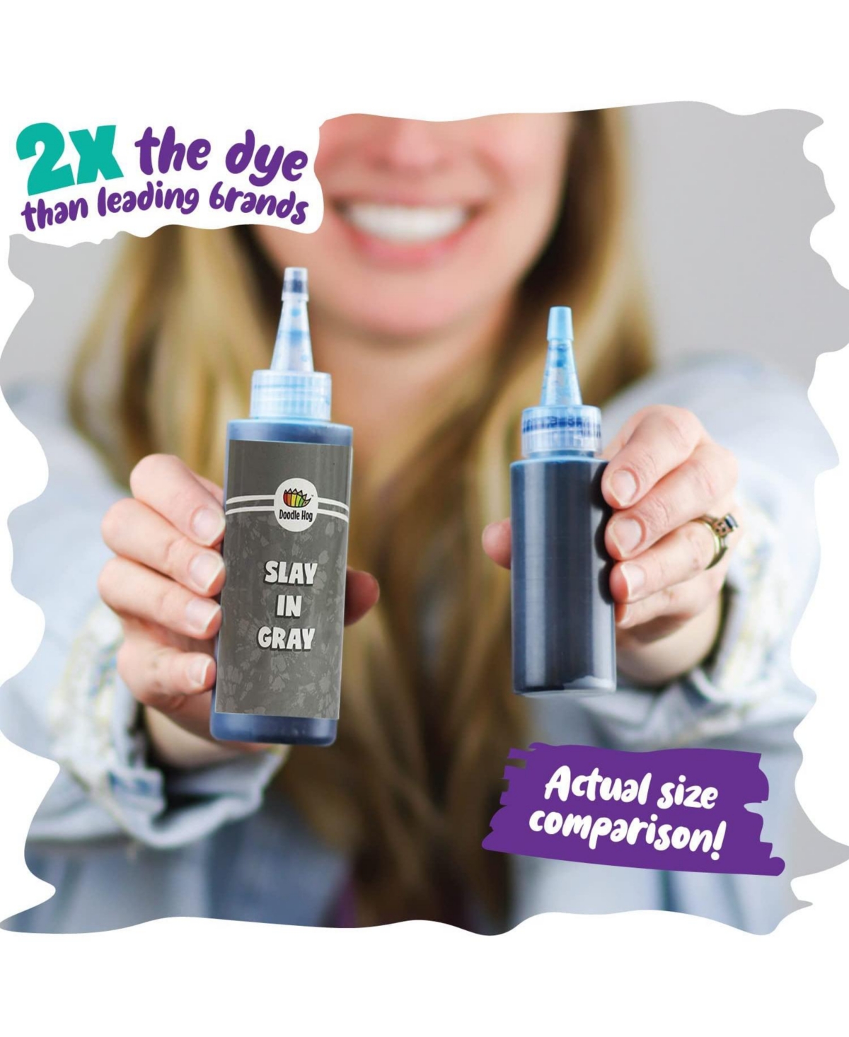 Doodle Hog Neutral Black Tie Dye Kit Including Tan & Charcoal Grey Dye - 3 Pack Black Tie Dye Kit with 6 Refills Soda Ash Included Gray Tie Dye Suppli
