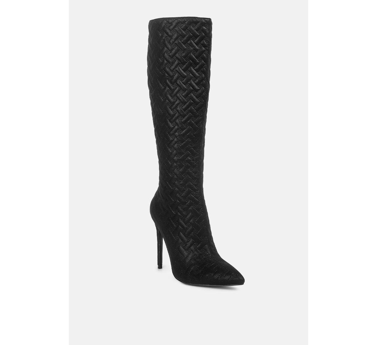 London Rag Tinkles Embossed High Heeled Calf Boots