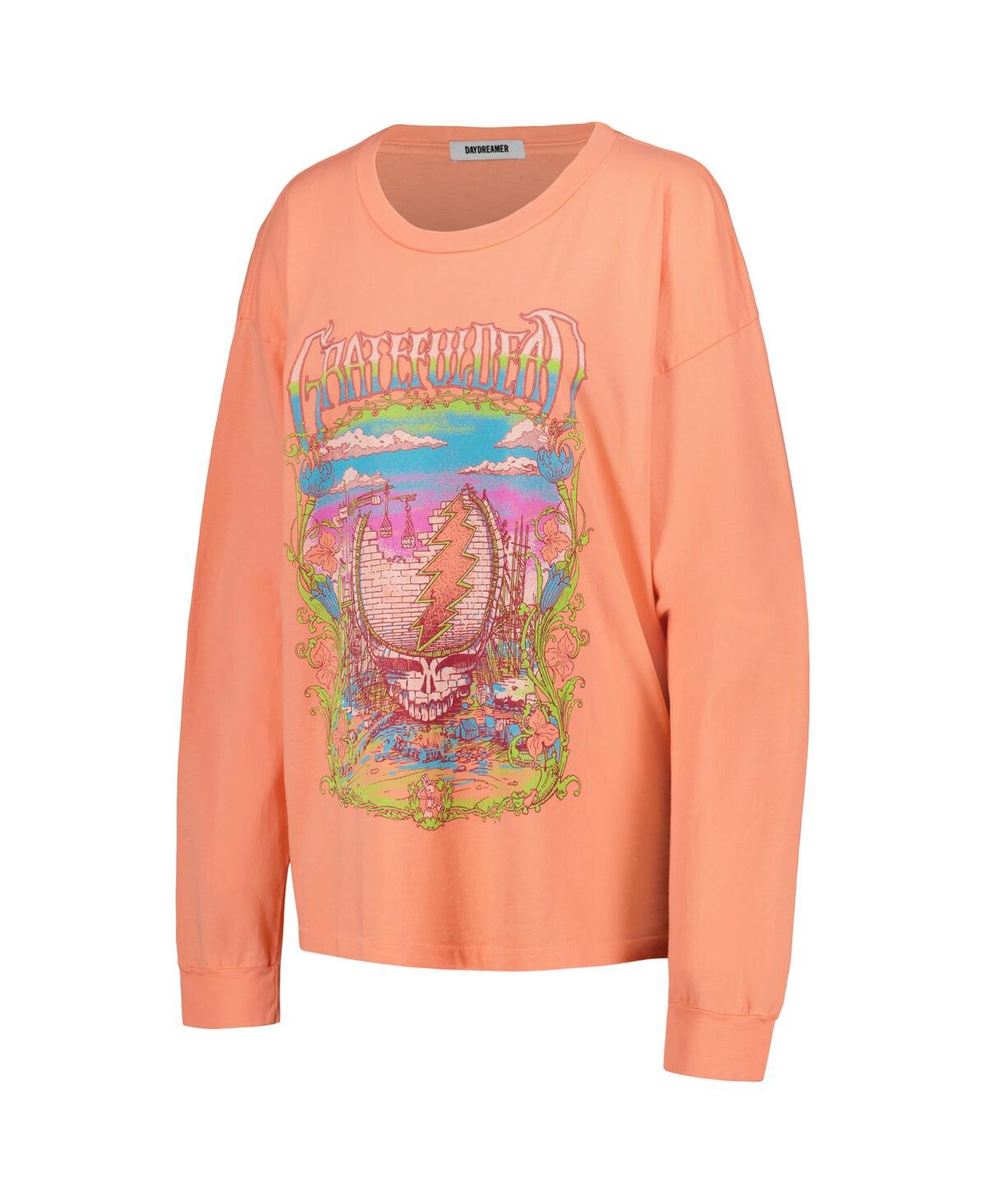 Women's DaydreamerThe Grateful Dead Merch Long Sleeve T-shirt - Coral