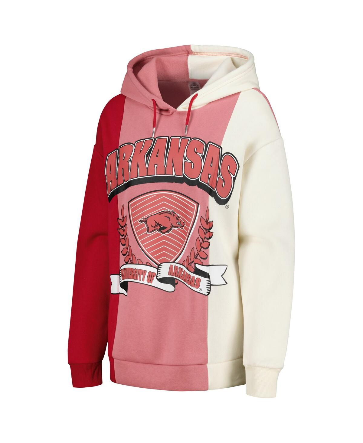 Shop Gameday Couture Women's  Cardinal Arkansas Razorbacks Hall Of Fame Colorblock Pullover Hoodie