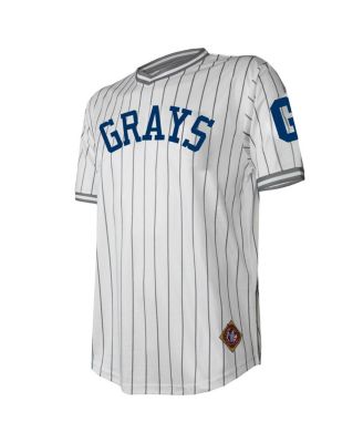 Men's White Distressed Homestead Grays V-Neck Jersey
