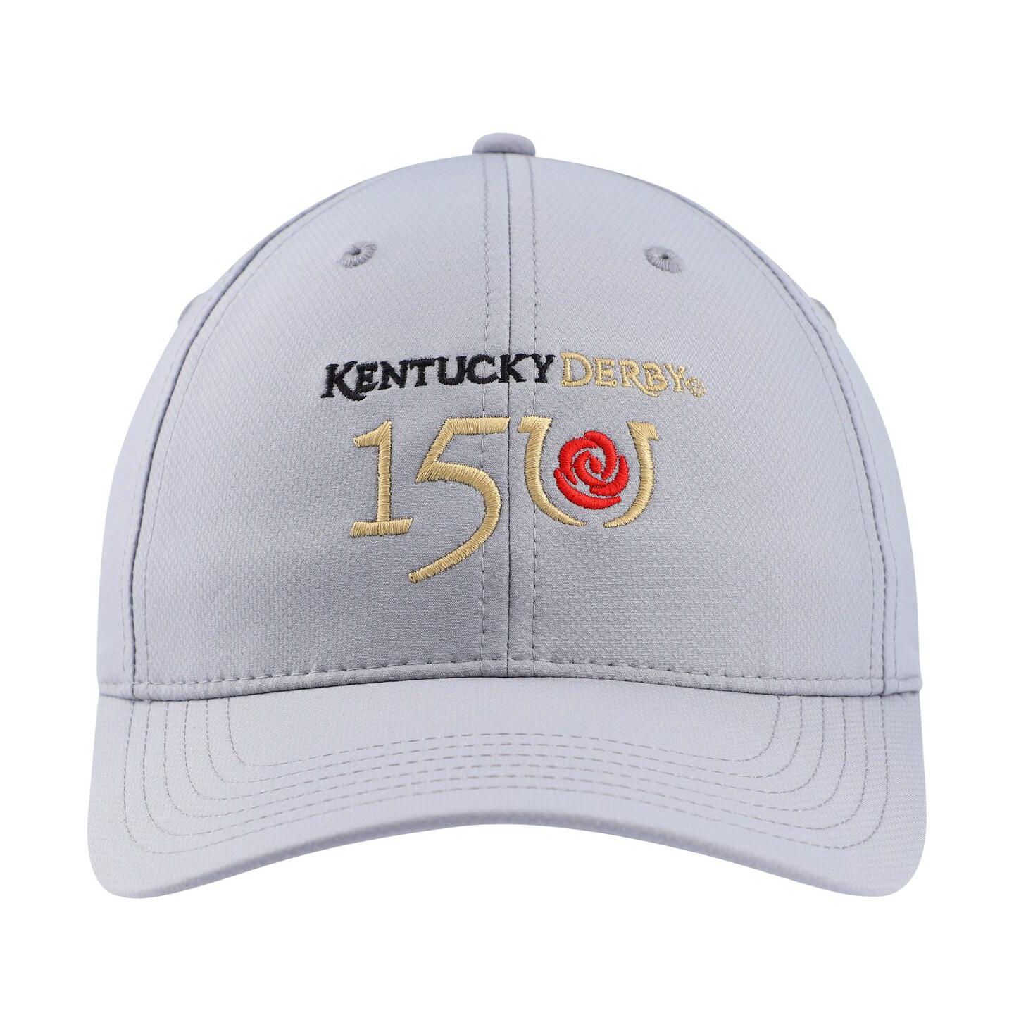Мужская кепка Ahead Gray Kentucky Derby 150 Frio Adjustable Hat — фото 4