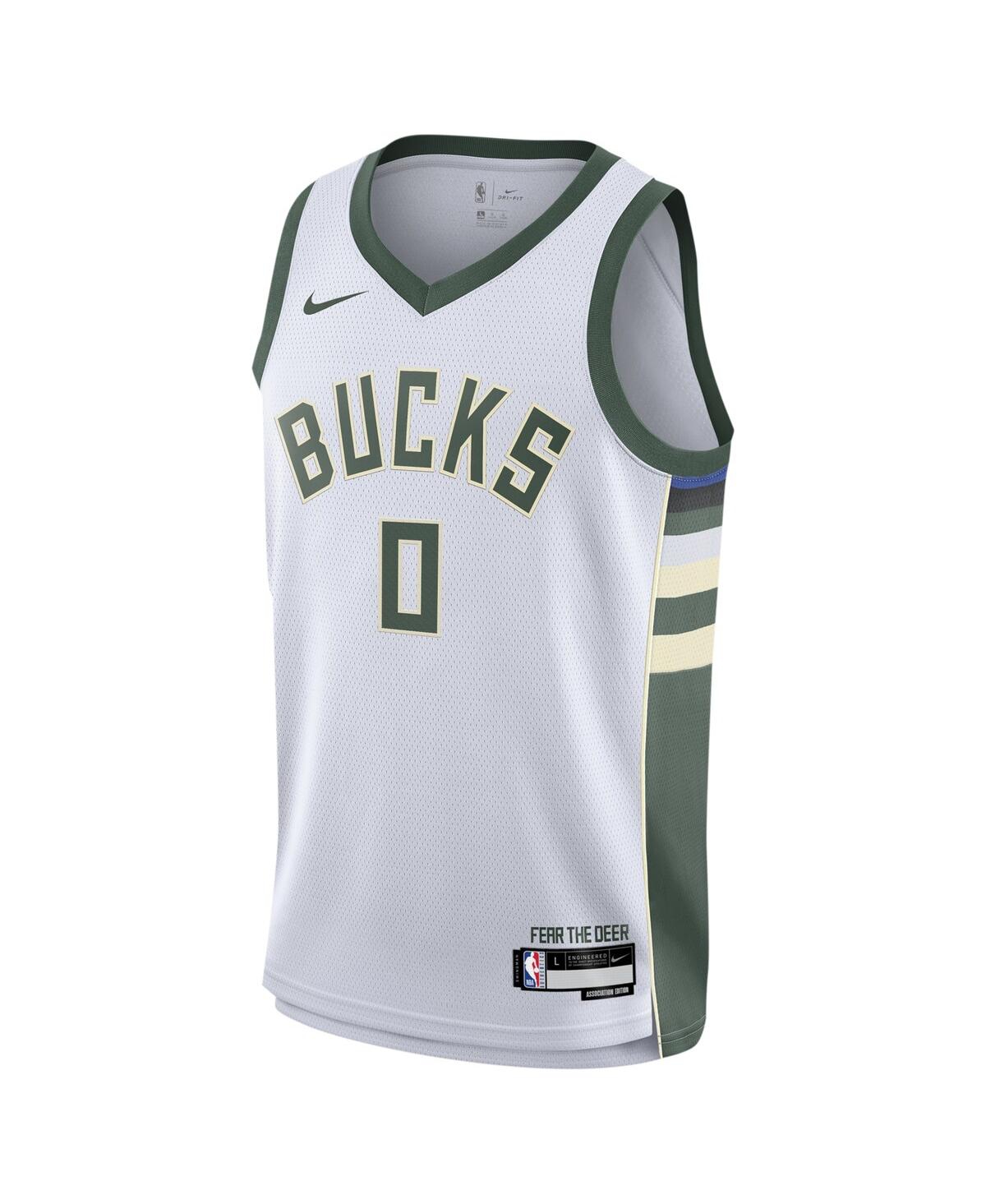 Big Boys Nike Damian LillardMilwaukee Bucks Swingman Jersey - Association Edition - White