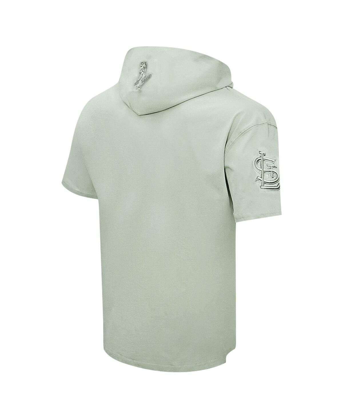 Shop Pro Standard Men's  Green St. Louis Cardinals Neutral Short Sleeve Pullover Hoodie