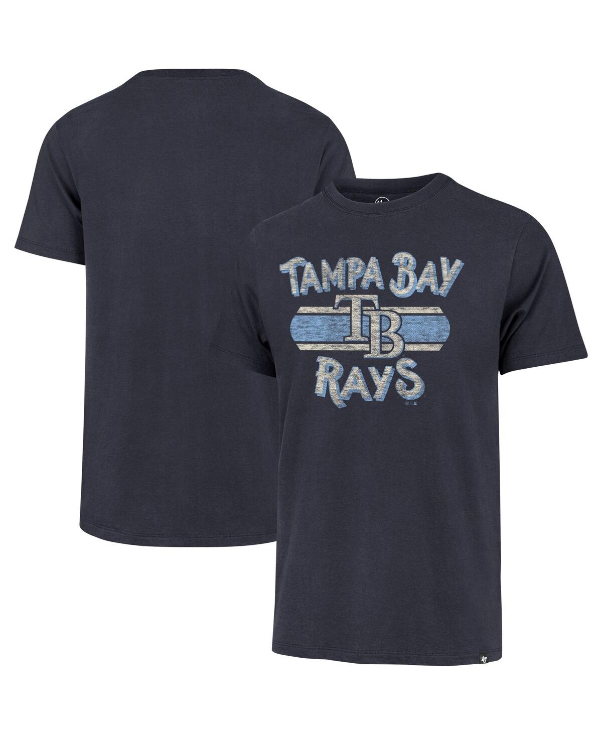 47 Brand Men's ' Navy Distressed Tampa Bay Rays Renew Franklin T-shirt