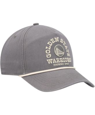 Men's Charcoal Distressed Golden State Warriors Canyon Ranchero Hitch Adjustable Hat