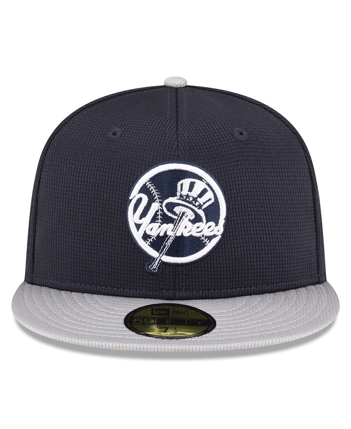 New Era Navy New York Yankees 2024 Batting Practice 59fifty Fitted Hat In Navy